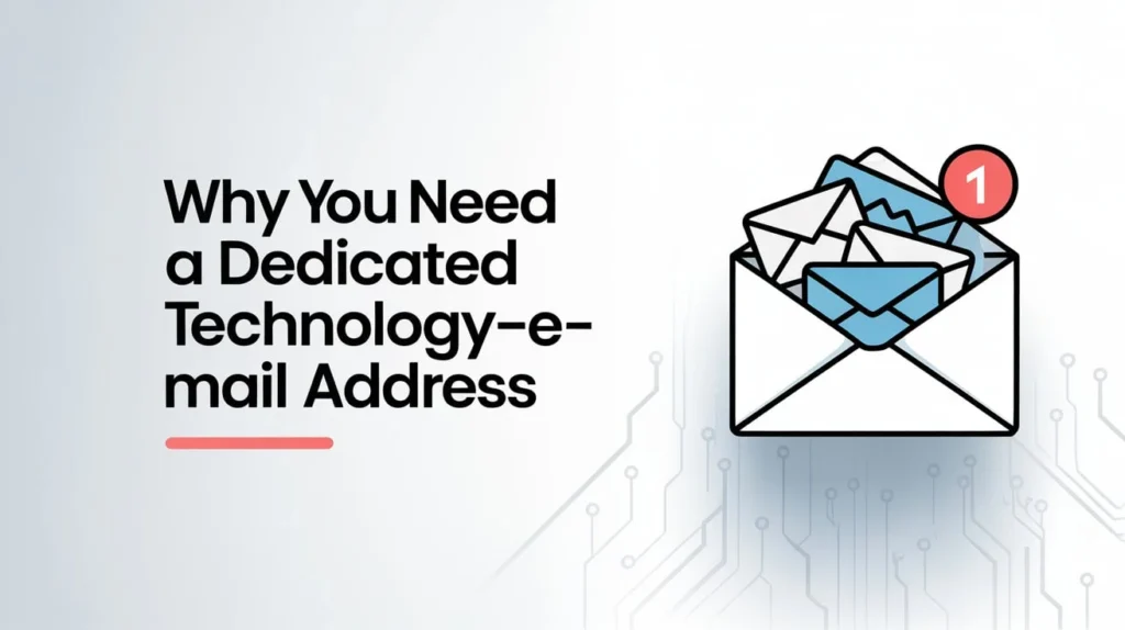 Why You Need a Dedicated Technology-E-mail Address